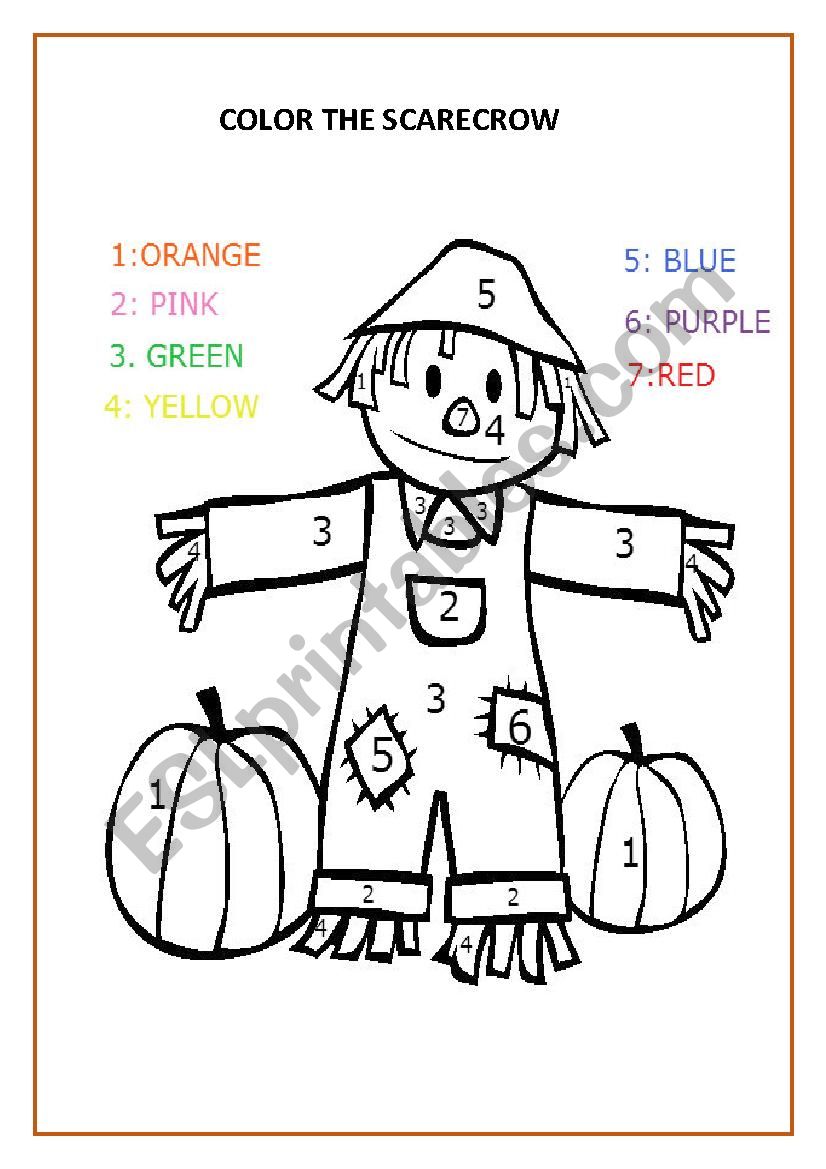 THE SCARECROW worksheet
