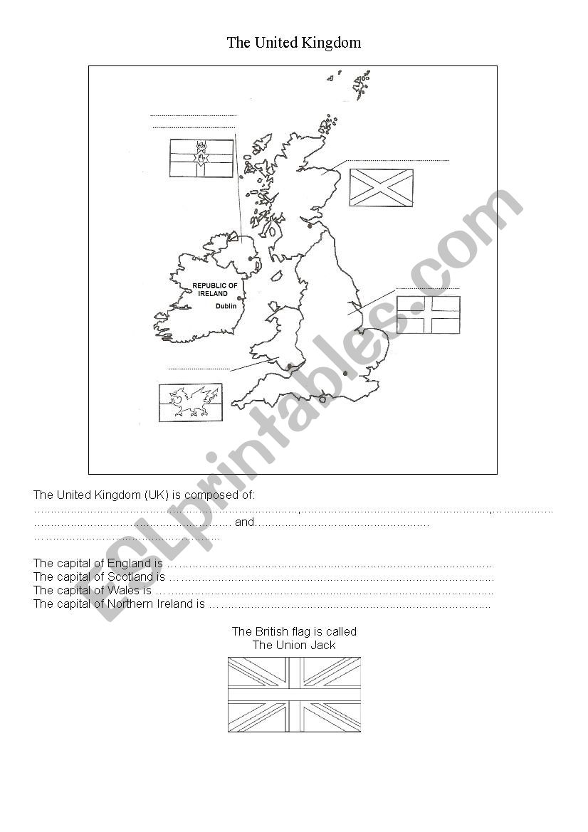 The United Kingdom worksheet