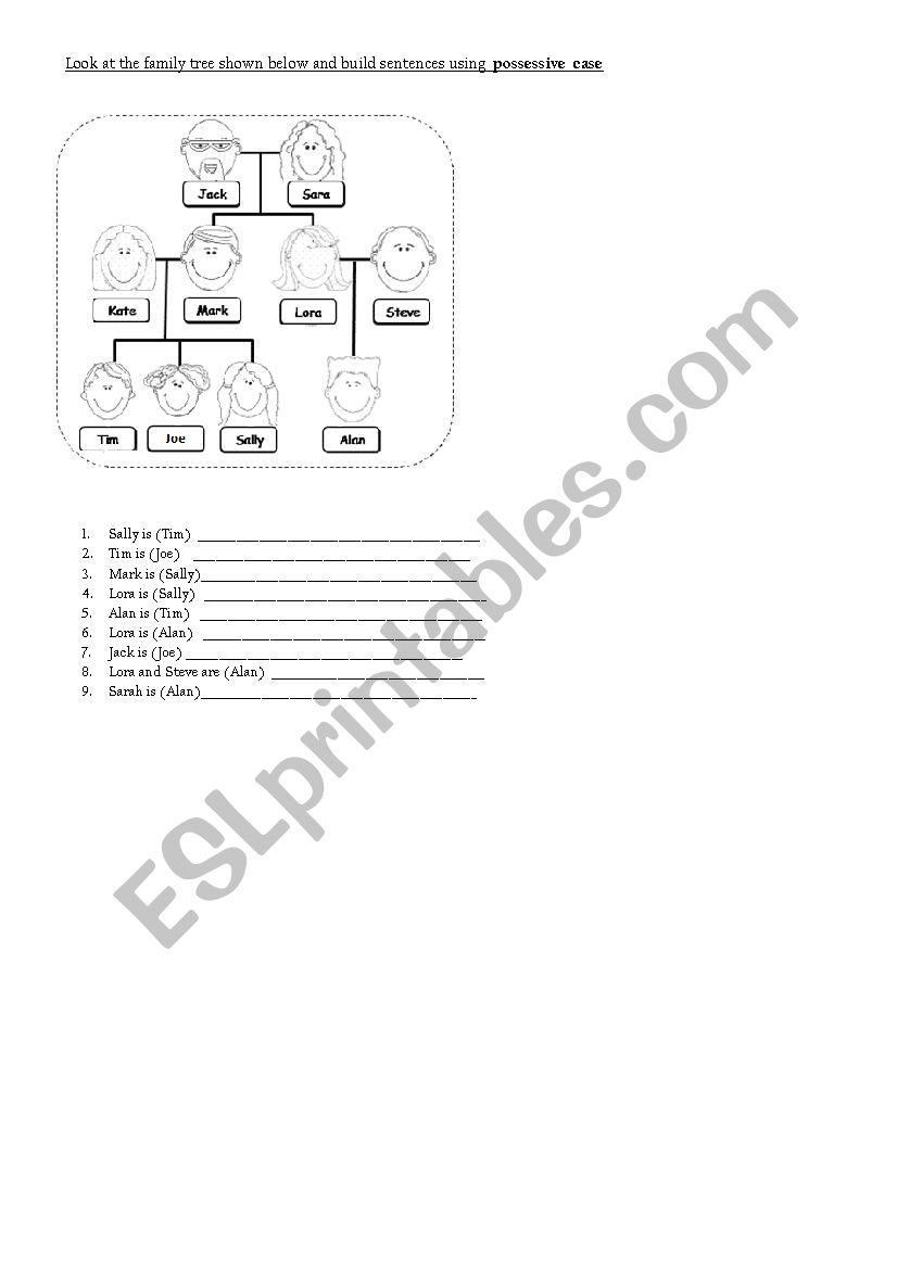 Family worksheet