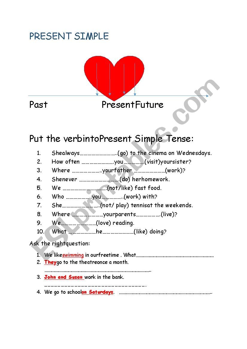 Present Simple worksheet