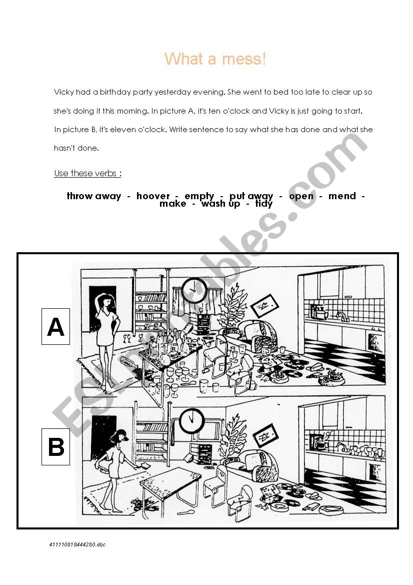 Present perfect !  worksheet