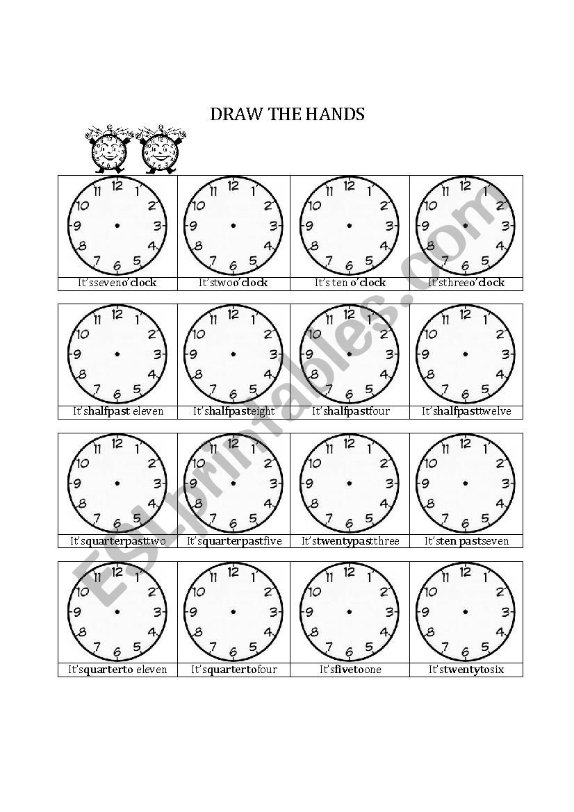 What time is it worksheet