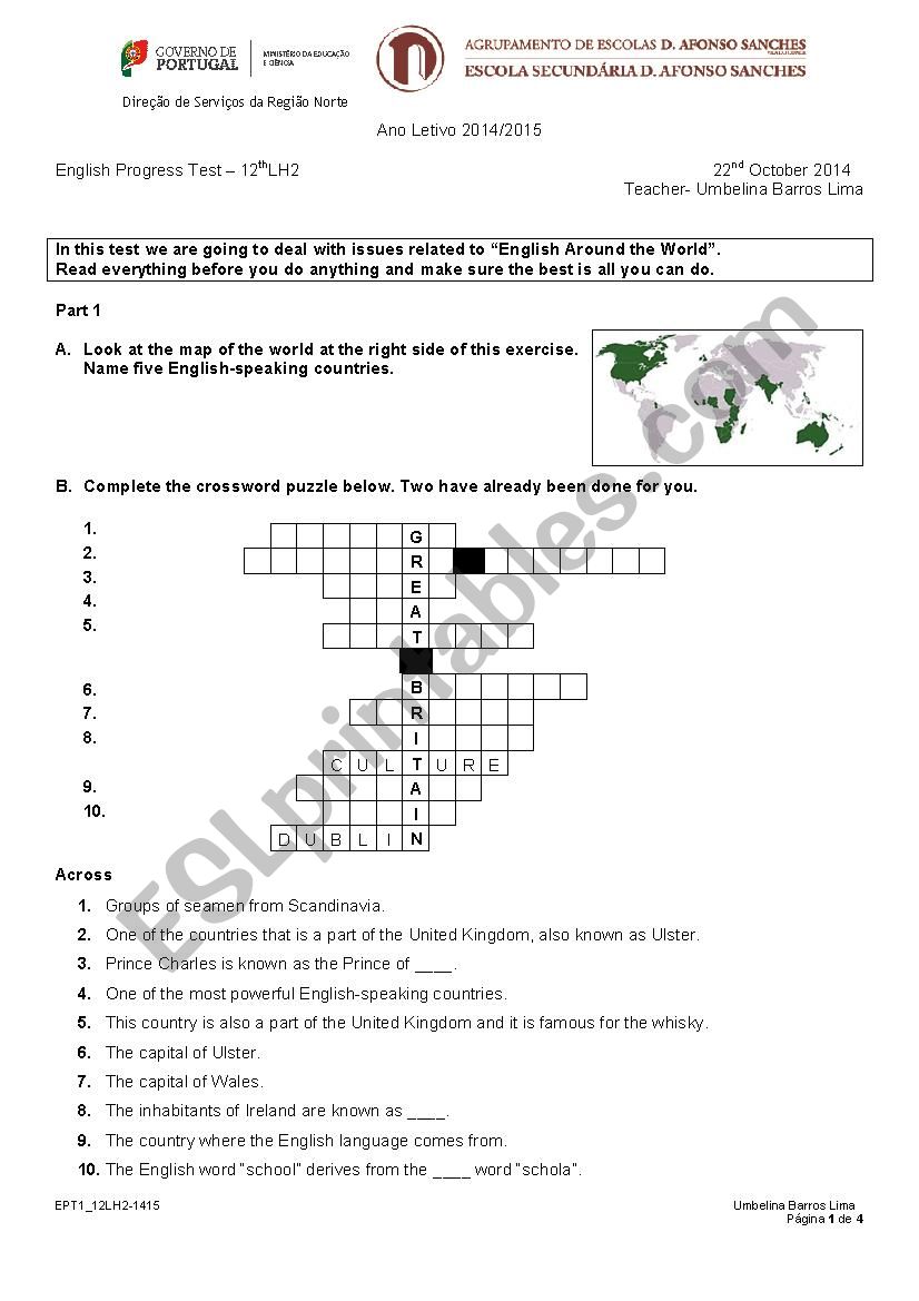 english_language_test worksheet