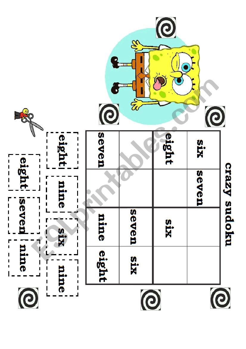 CRAZY SUDOKU worksheet