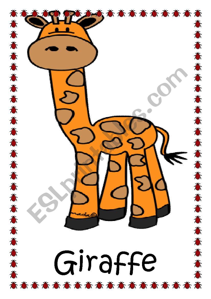 animal flashcards worksheet