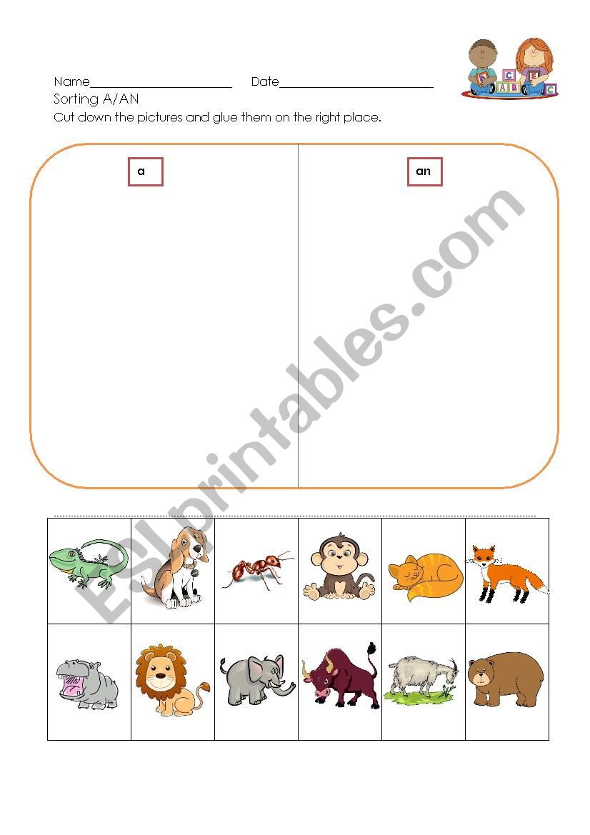 Classifing singual nouns by beginning sound