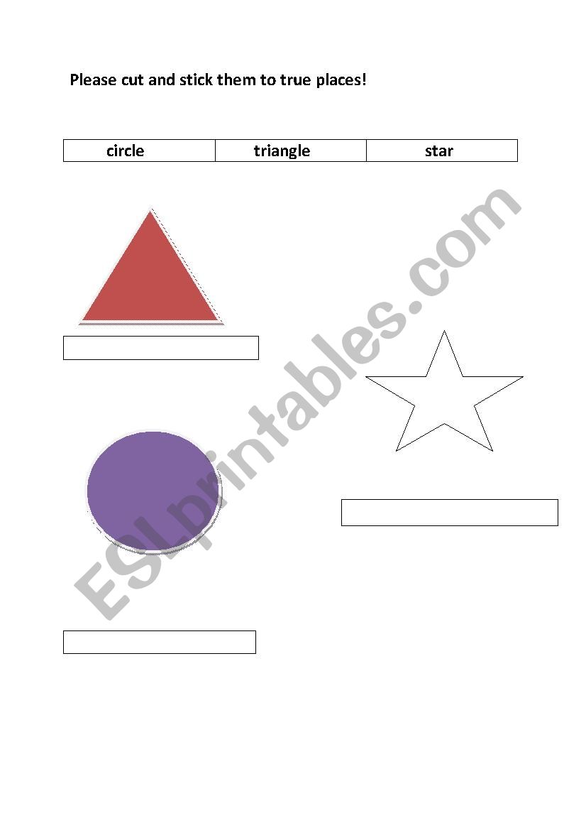 shapes worksheet