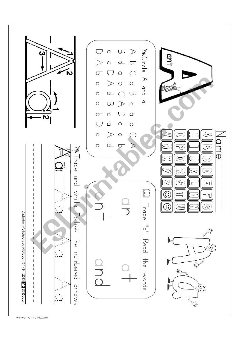 Alphabet Worksheets - A worksheet