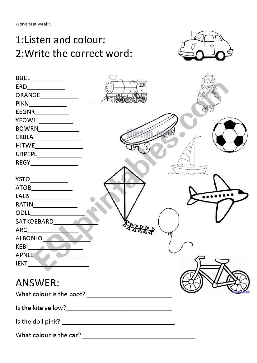 find the word worksheet