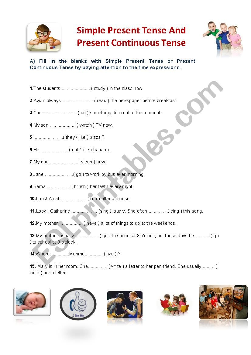 Simple Present Tense  worksheet