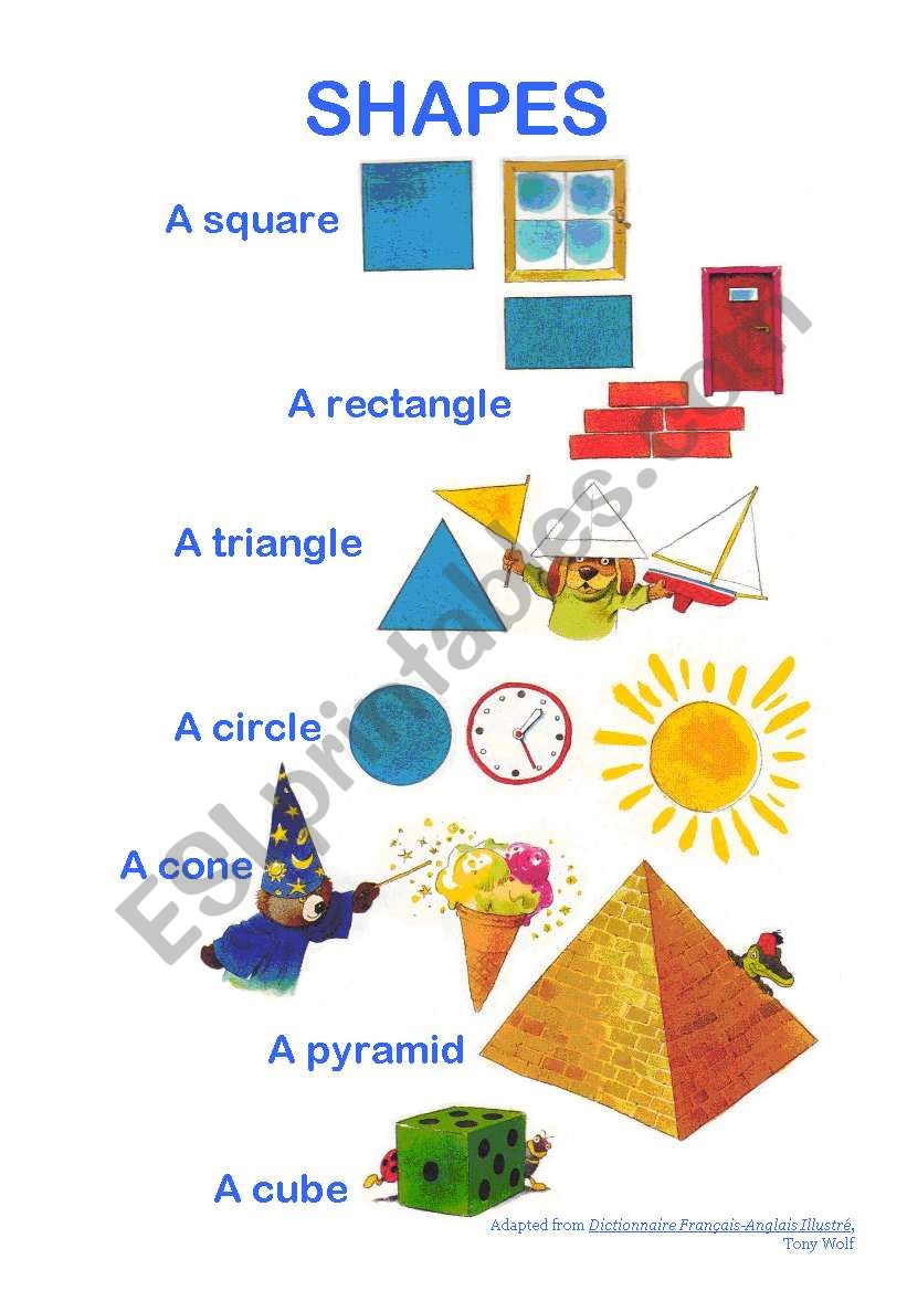 Geometrical Shapes worksheet