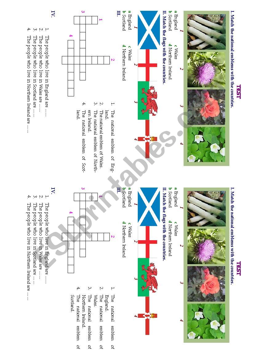 The United Kingdom 2 worksheet