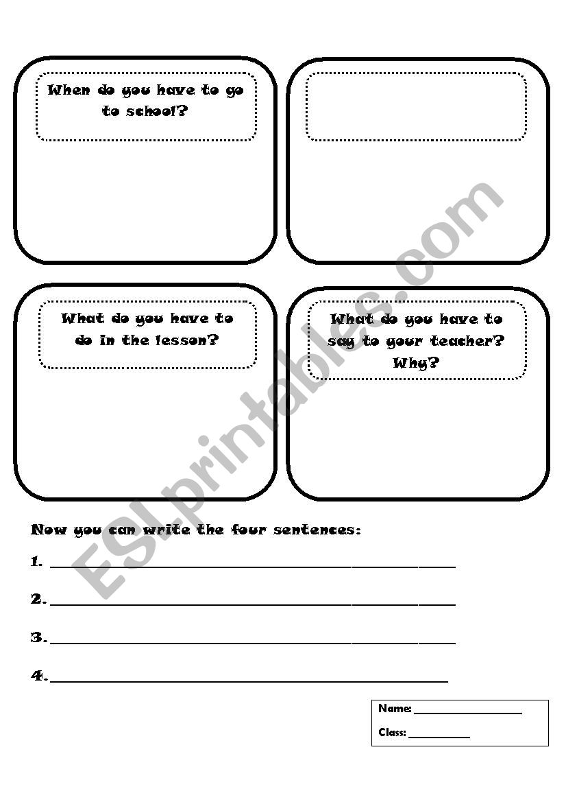 Have to worksheet