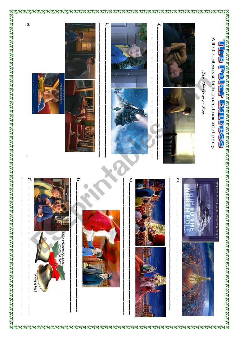 POLAR EXPRESS  worksheet