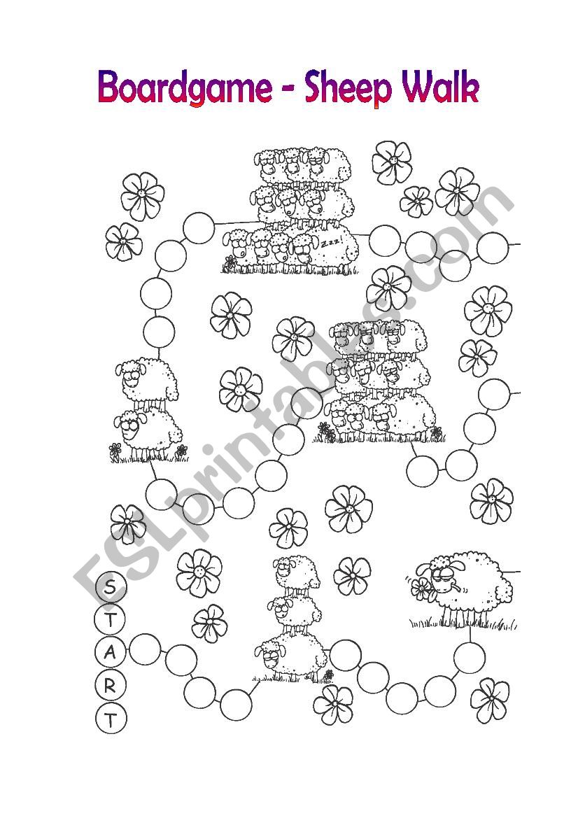 Boardgame - Sheep Walk worksheet