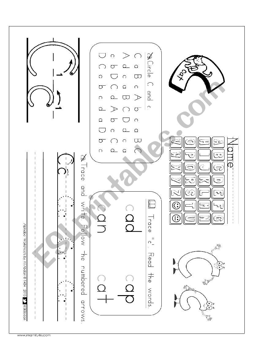 Alphabet Worksheets - C worksheet