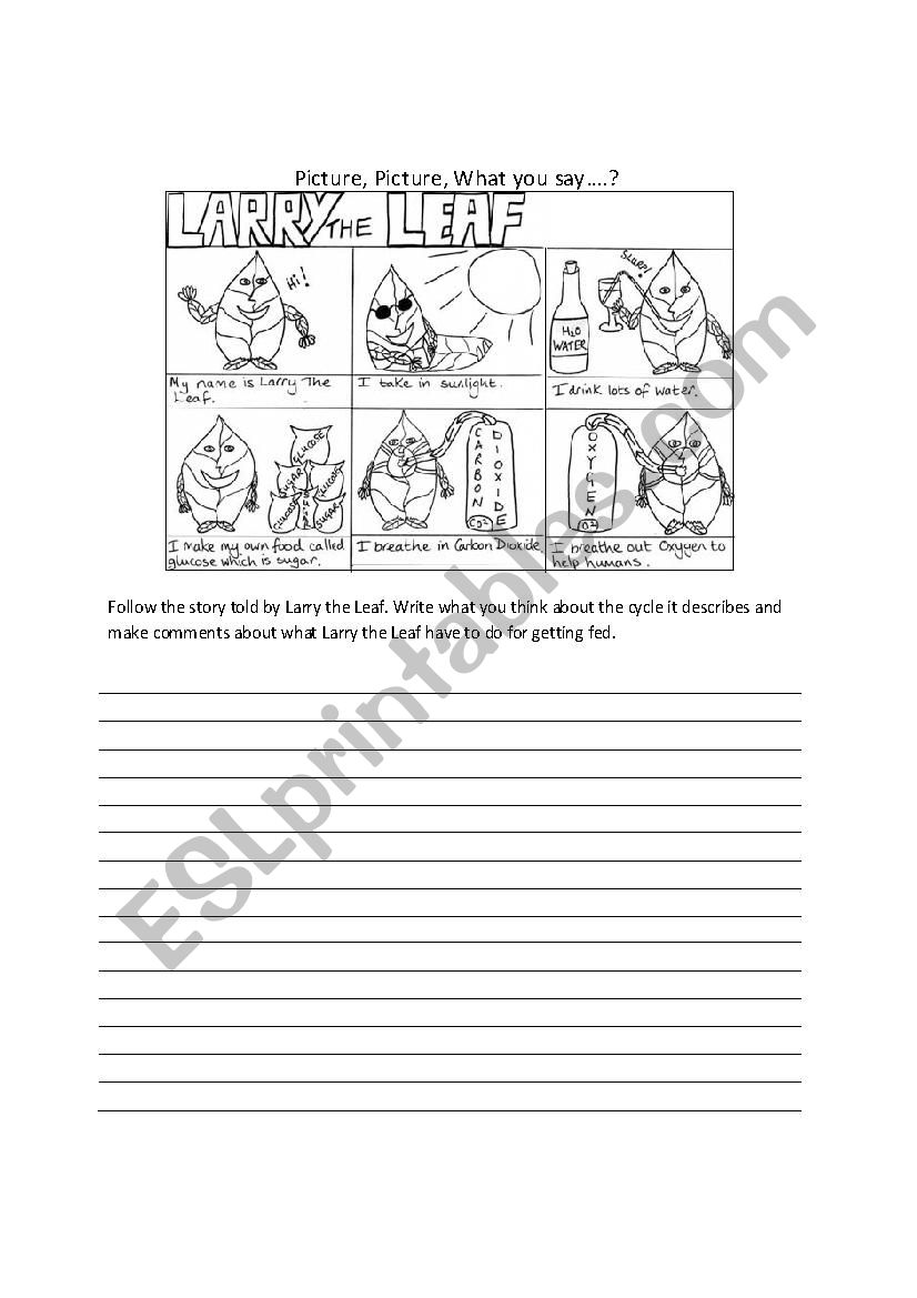 Larry the Leave worksheet