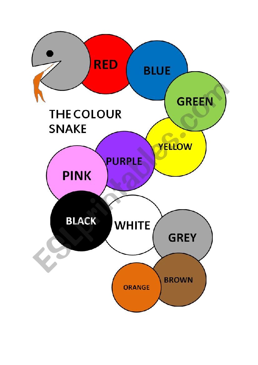 Learn the colours worksheet