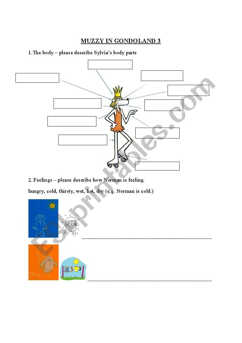 Muzzy in Gondoland 2 worksheet