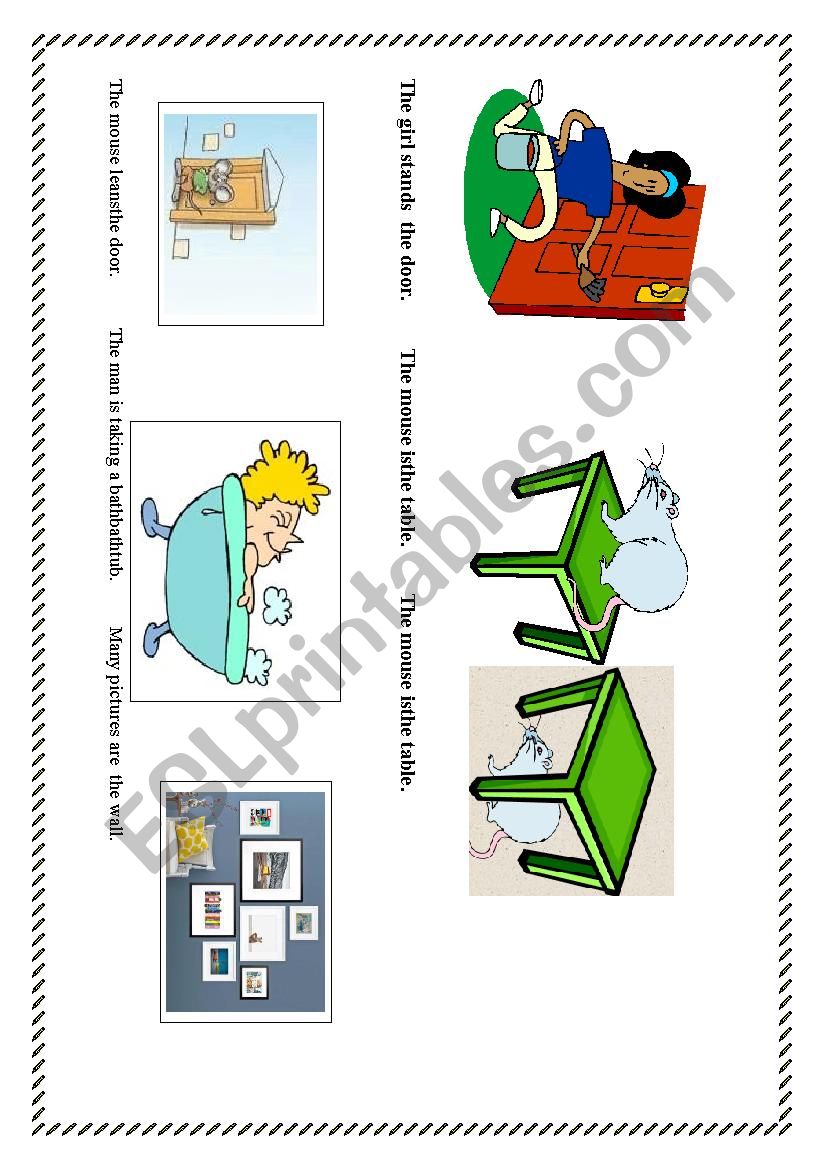 pictures of place prepositions 