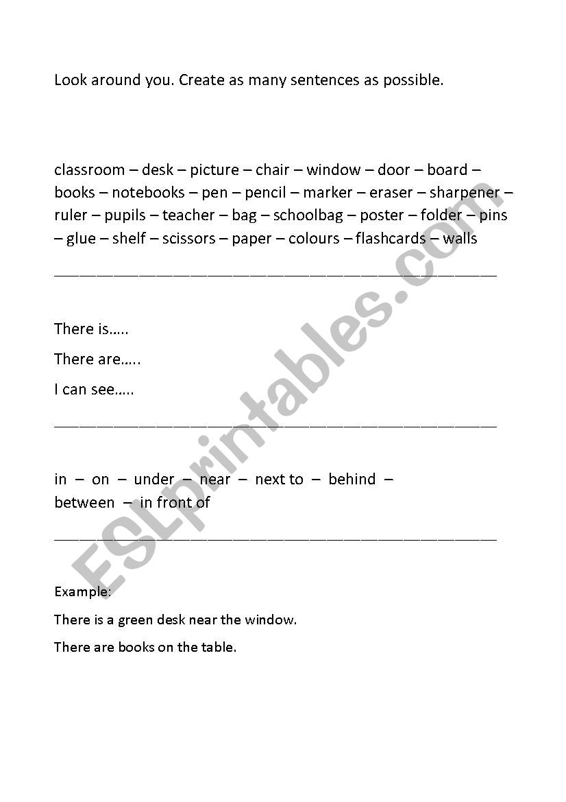 vocabulary worksheet