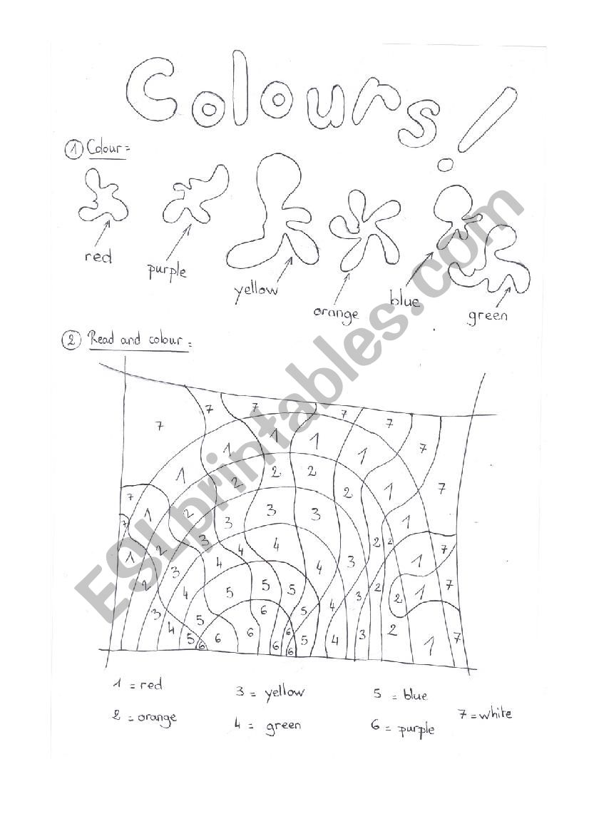 My Rainbow worksheet