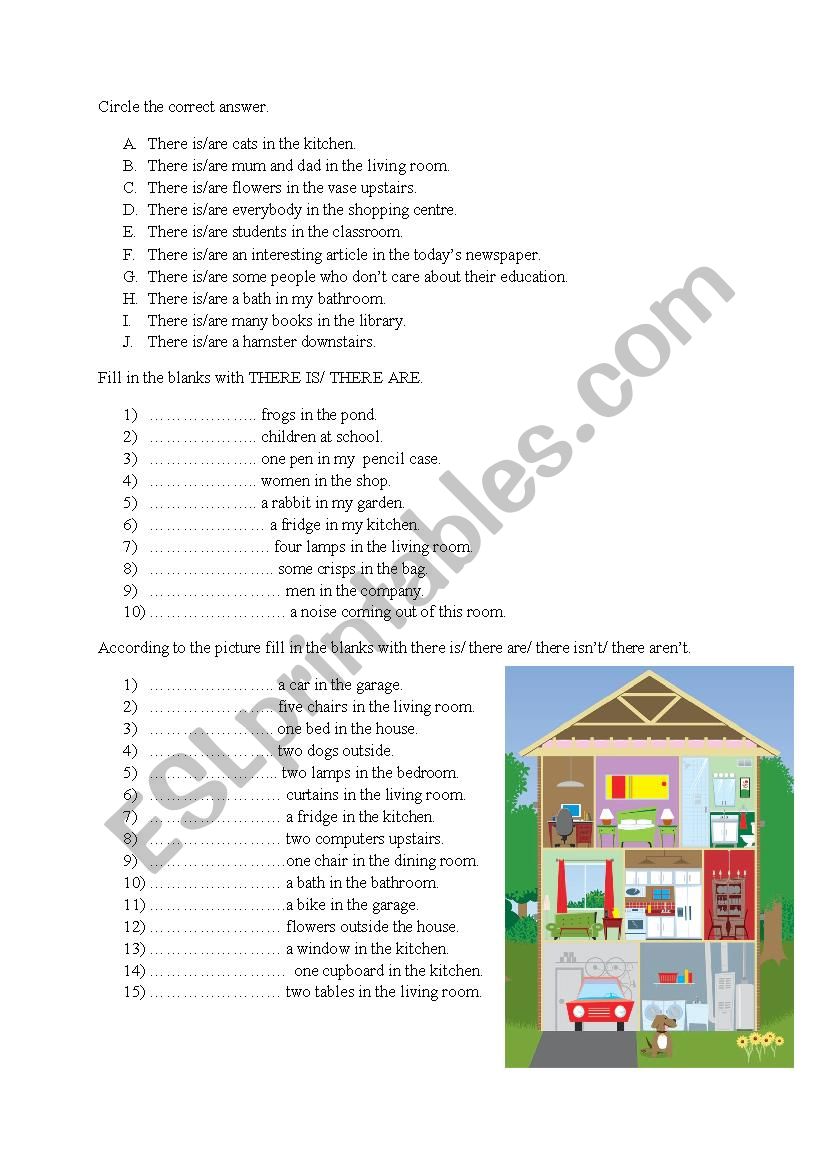 there is/there are worksheet