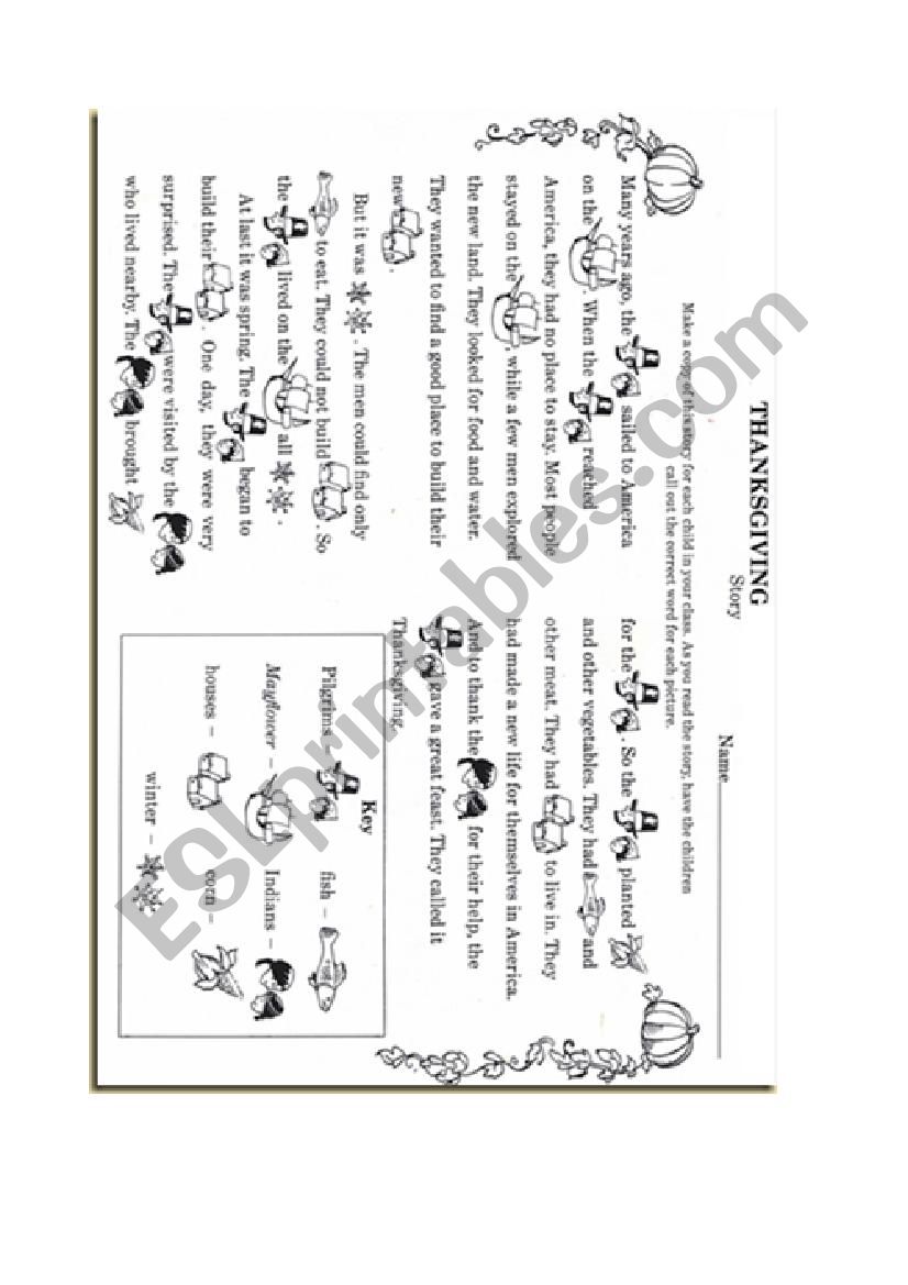 Thanksgiving Worksheet worksheet