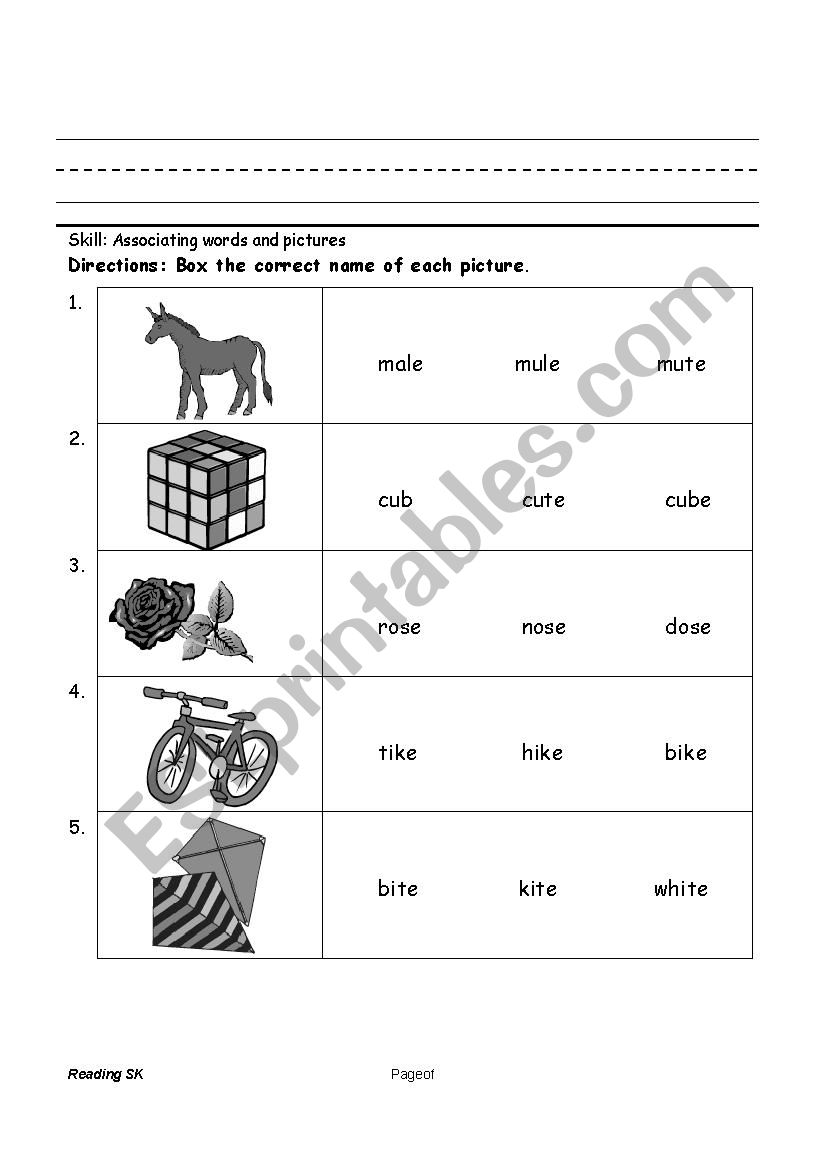 long vowels worksheet