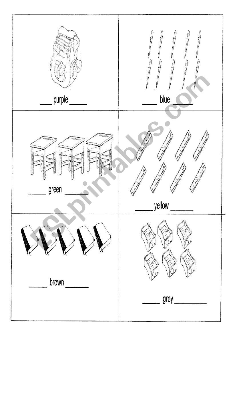 My number and colour book 2 worksheet