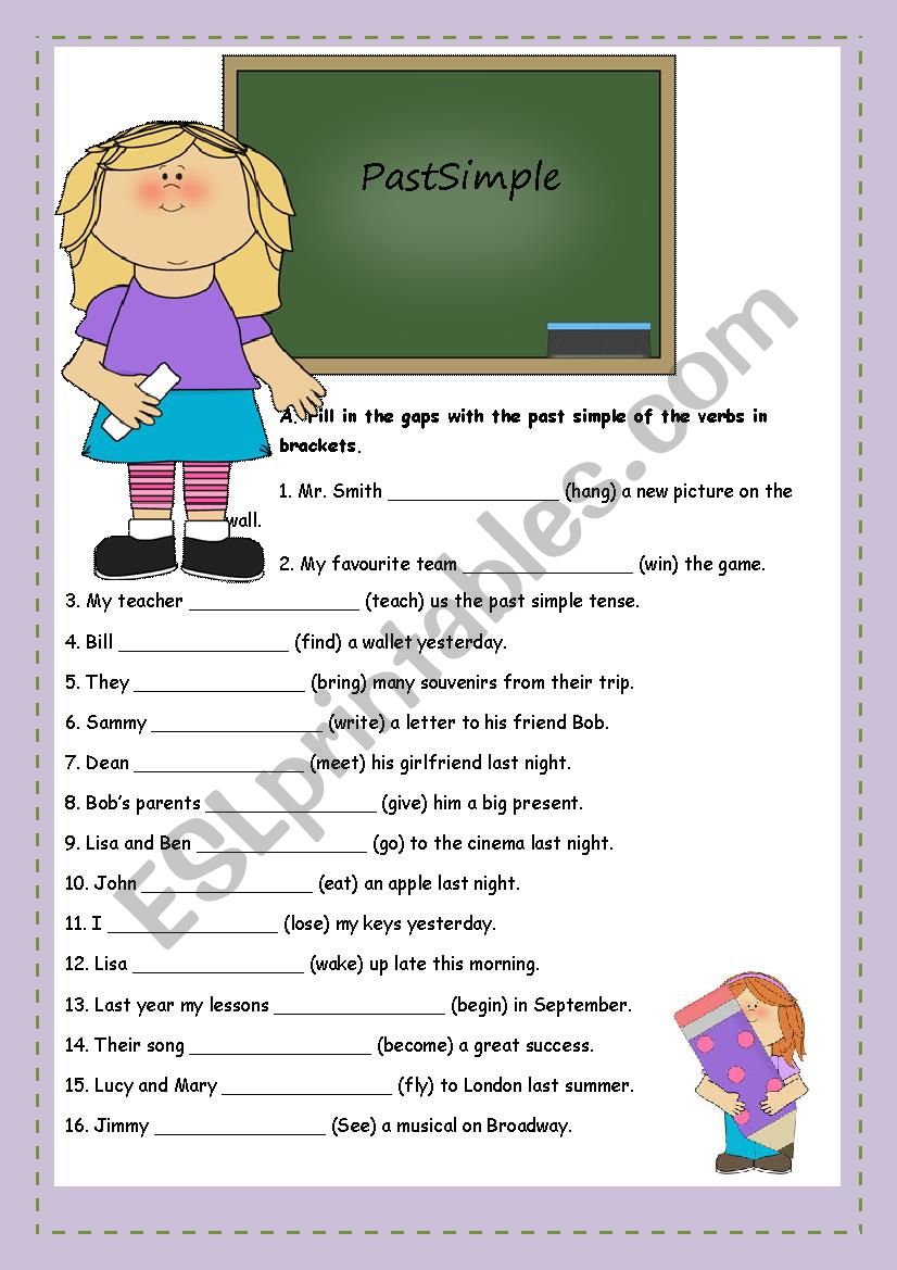 Past Simple  worksheet