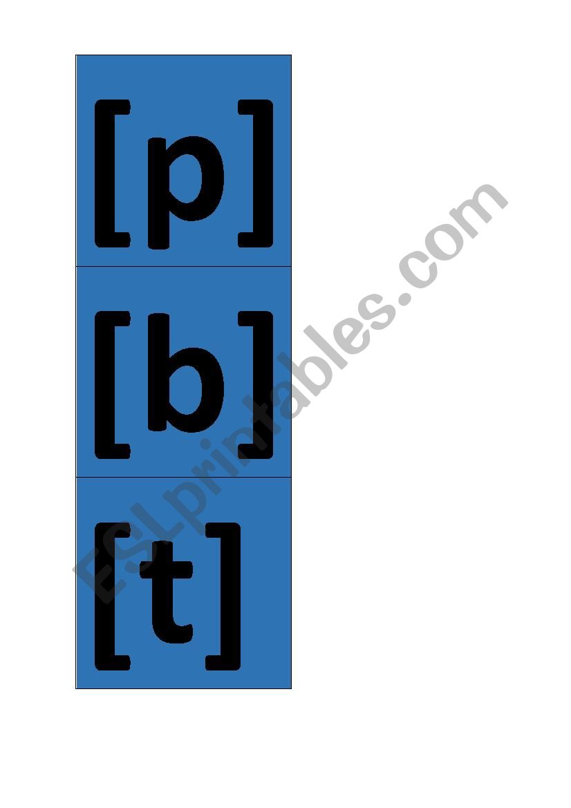 Sounds flashcards. Consonants worksheet