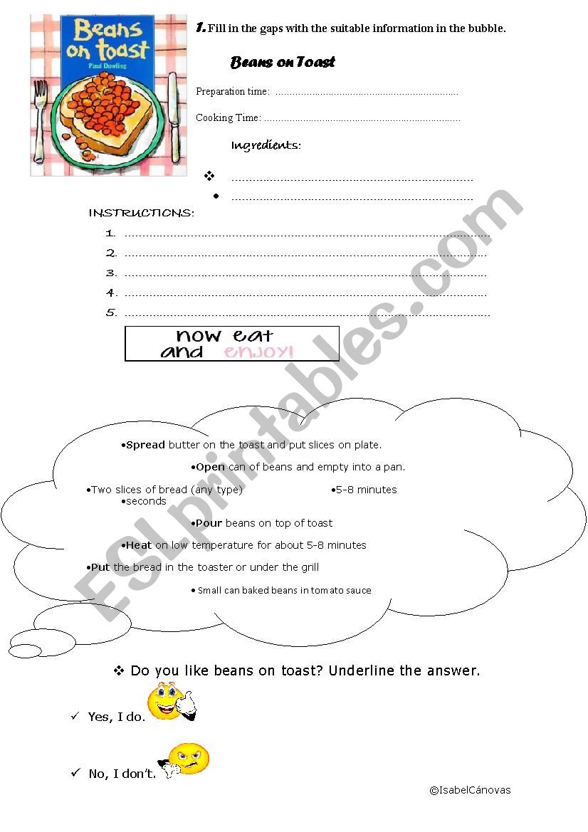 British Food worksheet