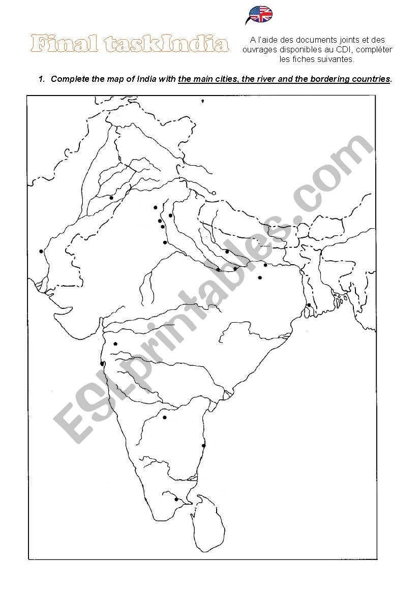 India Final Task - Research  worksheet