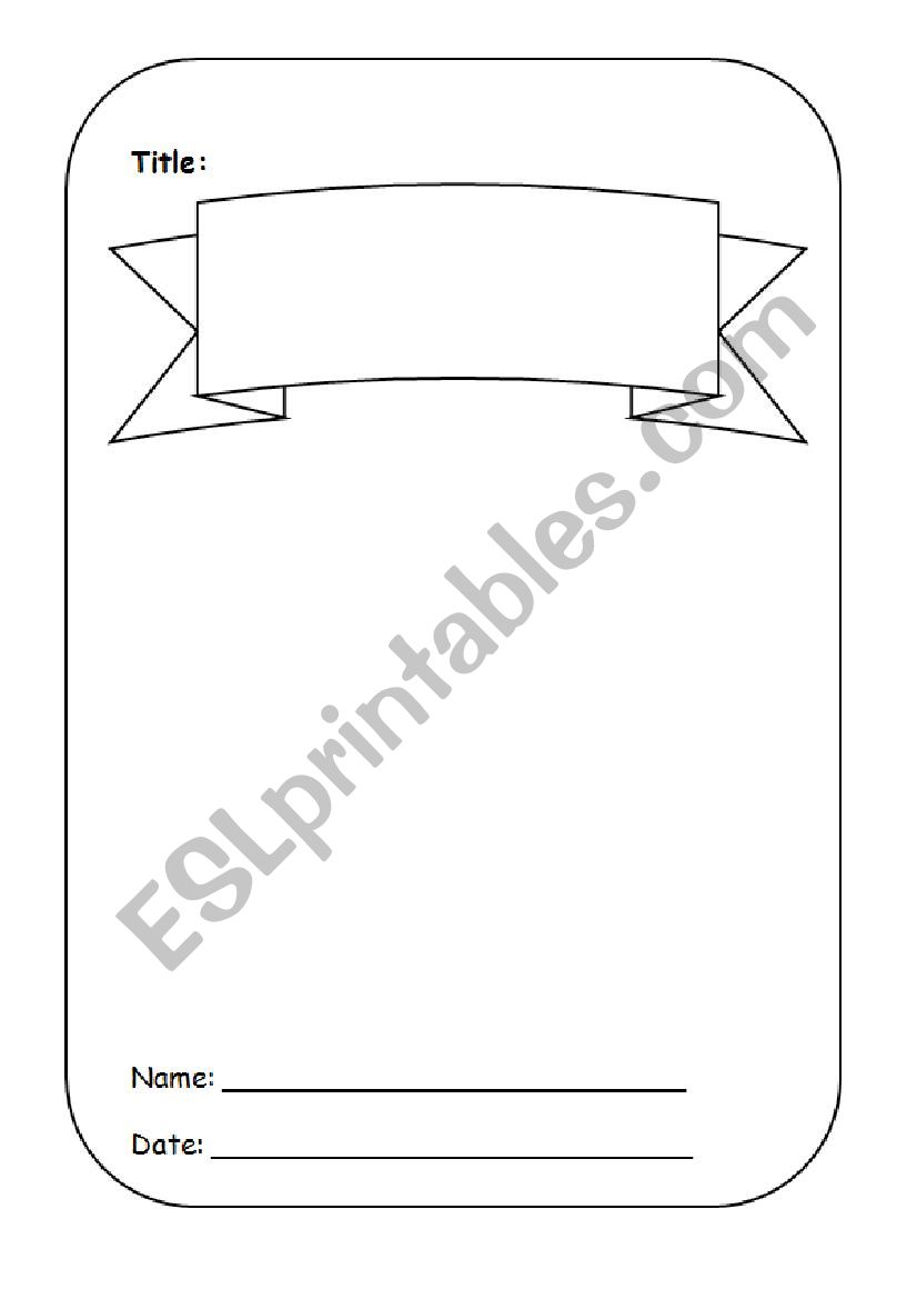 Template for a story worksheet