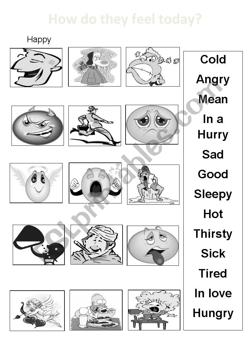 feelings worksheet