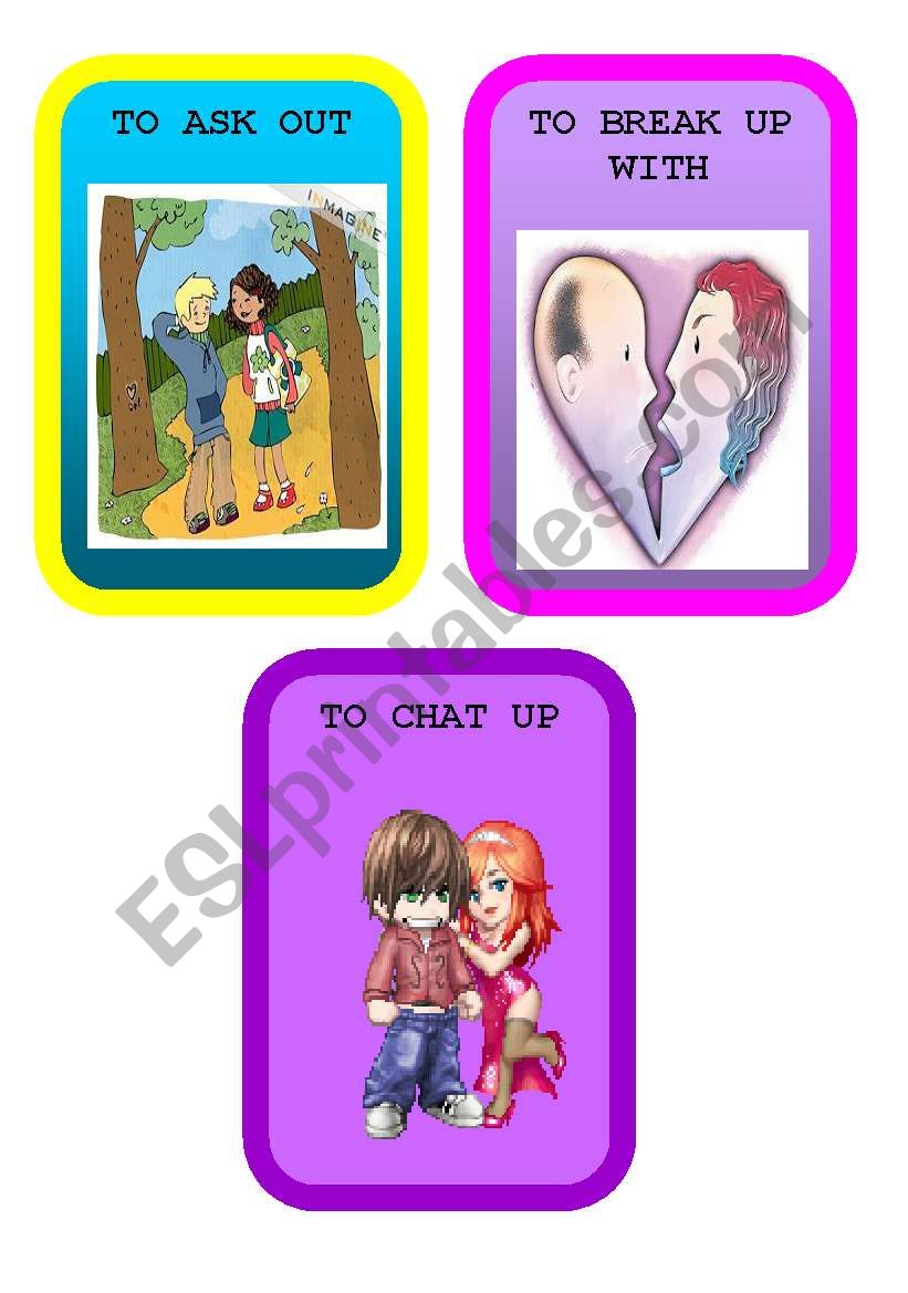 FLASHCARDS PHRASAL VERBS (RELATIONSHIPS) PART 1/3