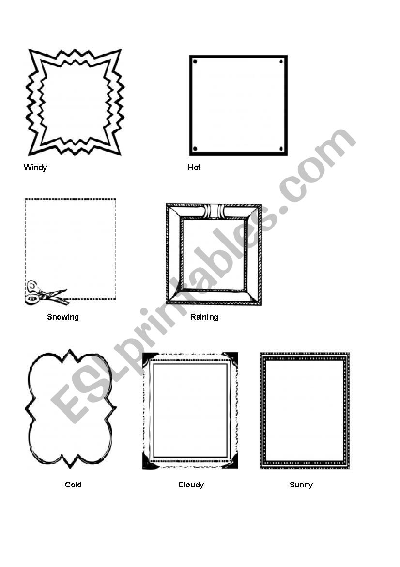 Weather Drawing worksheet