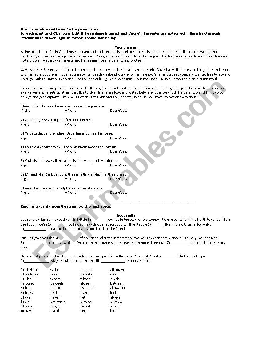 OOPT Practice Test worksheet