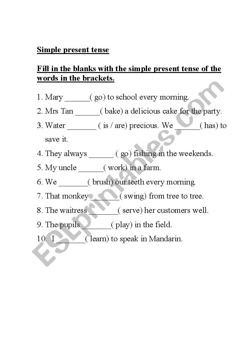 English worksheet