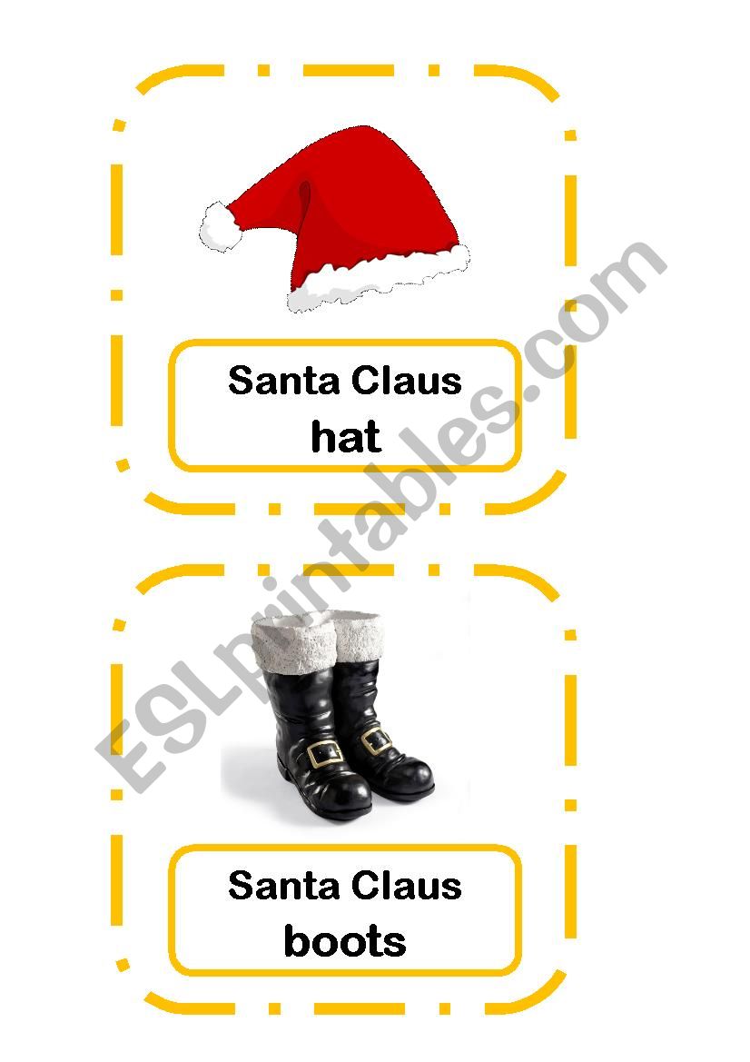 Christmas Flashcards Part 2 worksheet