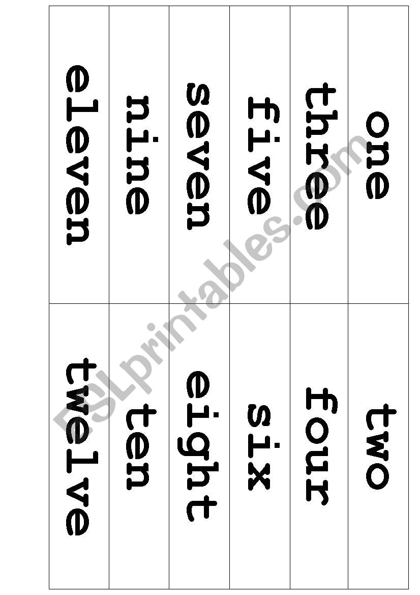 numbers hand written worksheet