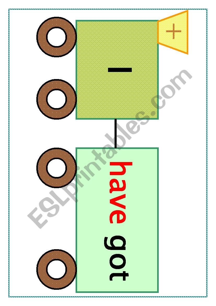 Grammar Train worksheet