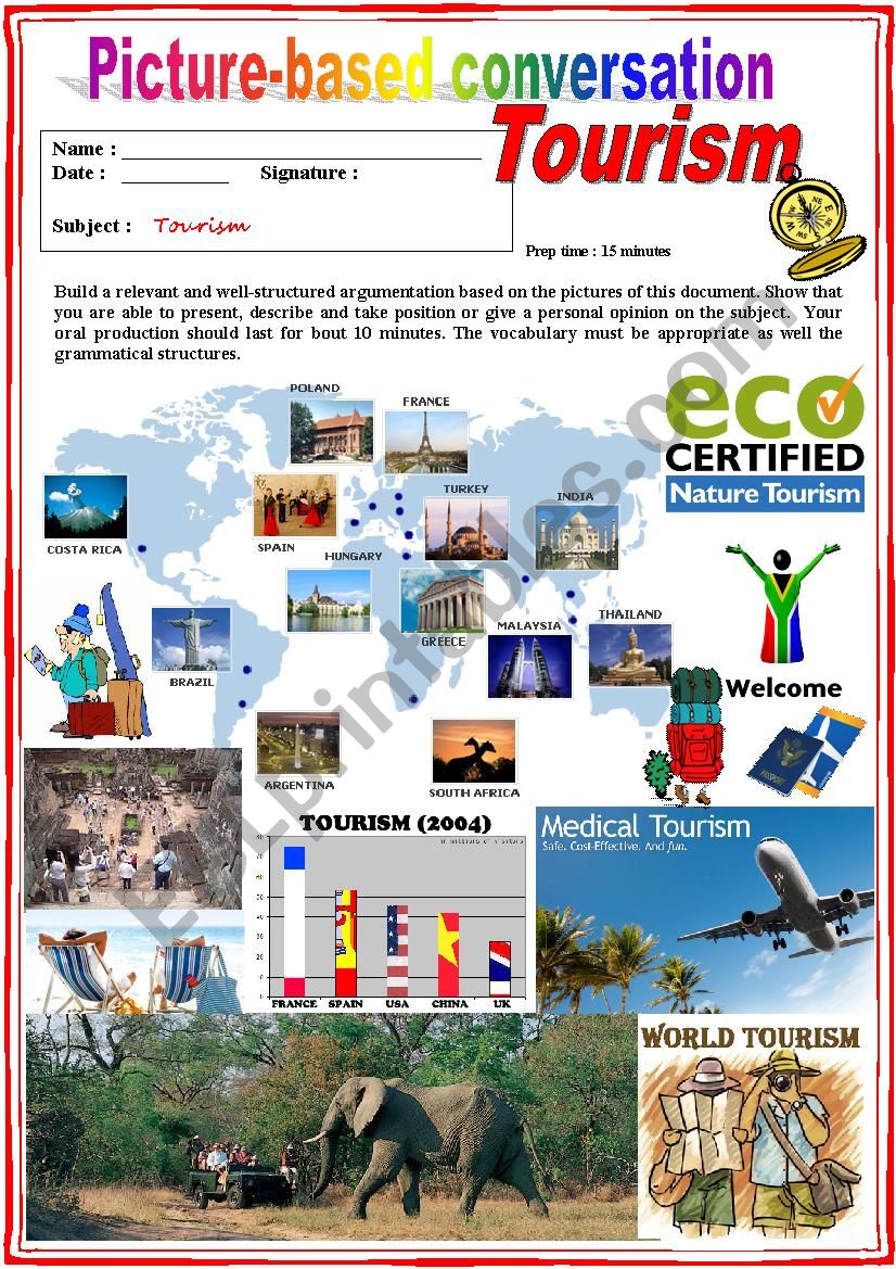 Picture based conversation. Tourism. (Debating) 32/â€¦