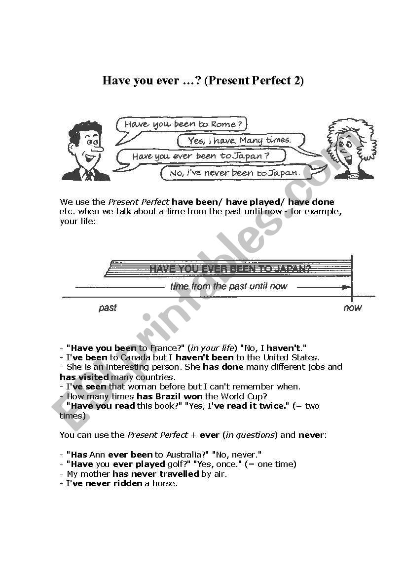 Present Perfect - Have you Ever