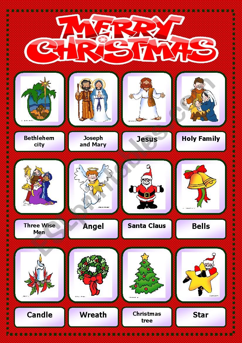 Christmas: pictionary_2 worksheet