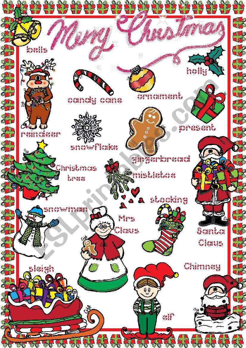 Christmas POSTER worksheet