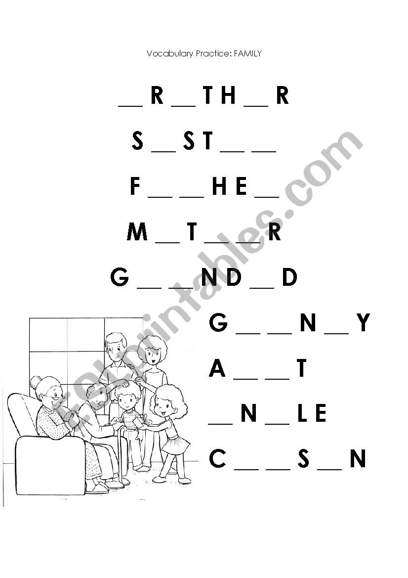 Family worksheet