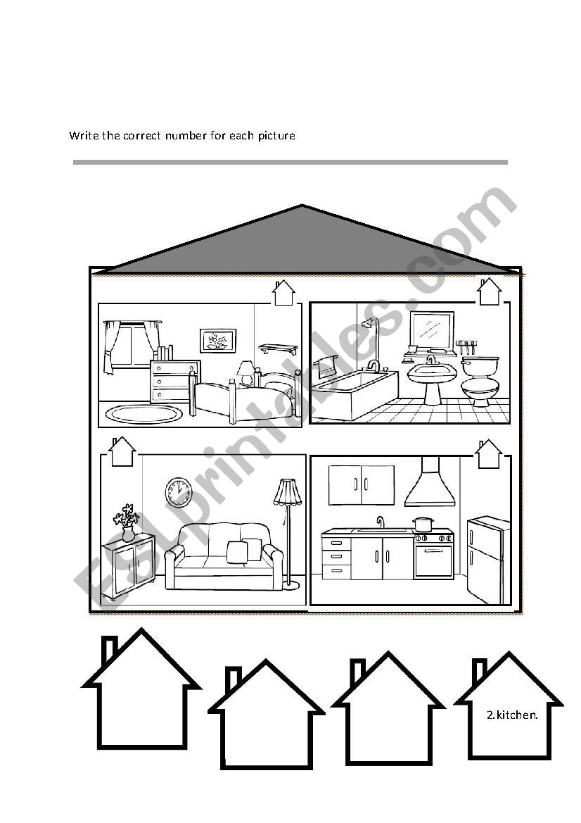 in the house worksheet