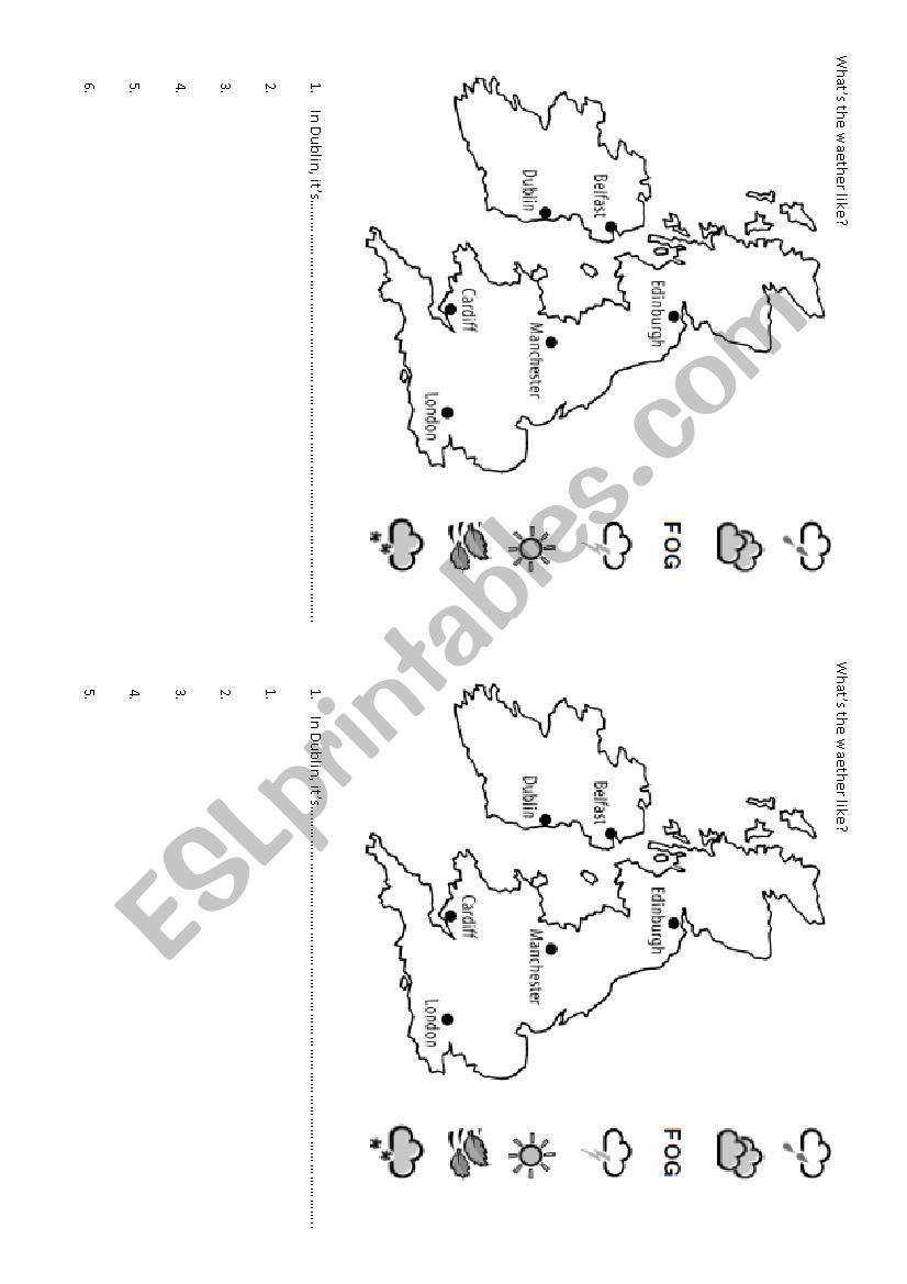 Whas the weather like? worksheet